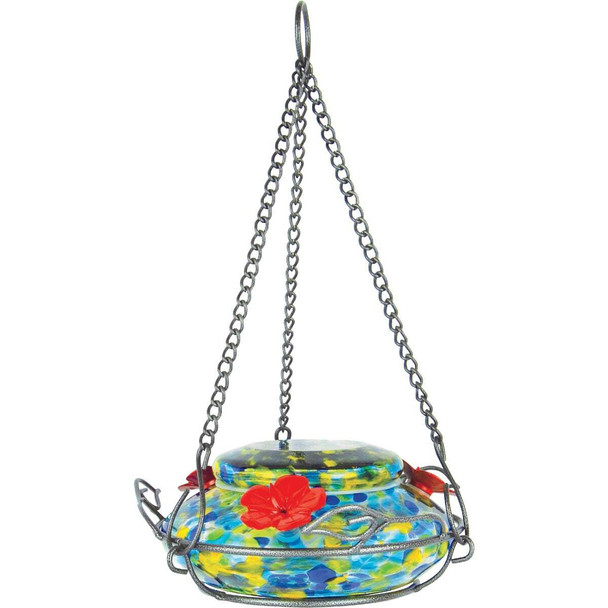 Nature's Way 16 Oz. Glass Solar Illuminated Hummingbird Feeder GHF7