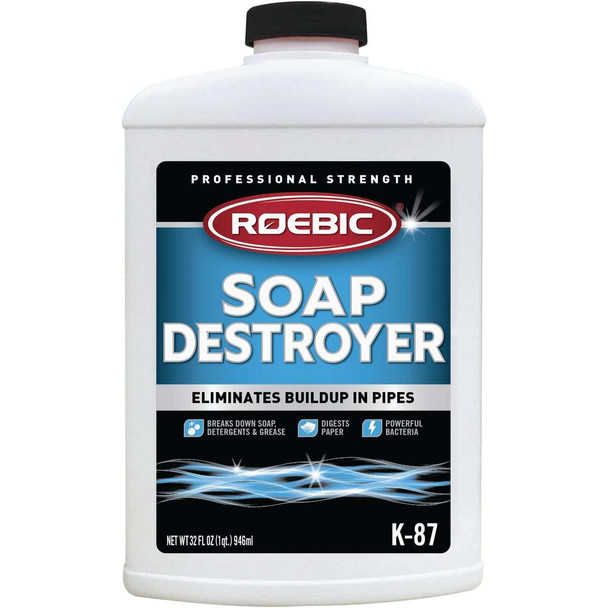 Roebic 32 Oz. Soap Destroyer Drain Opener & Cleaner K87SD-Q-12
