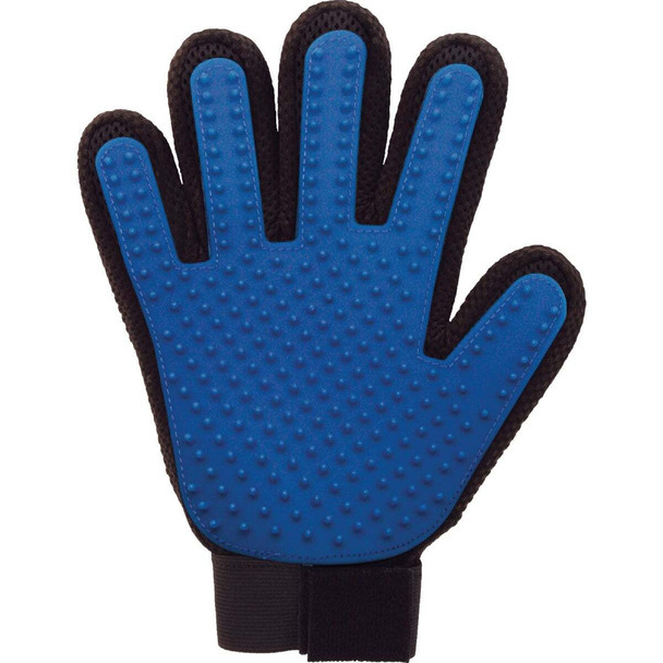 True Touch 2-In-1 Silicone Tip Five Finger Deshedding Pet Glove PKB08124