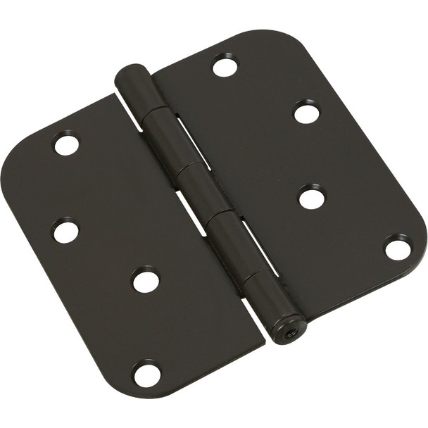 National Hardware 4 In. x 5/8 In. Radius Oil Rubbed Bronze Door Hinge N830-198