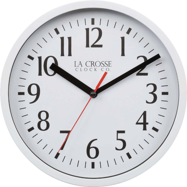 La Crosse Technology 8 In. White Basics Analog Wall Clock 404-3020W