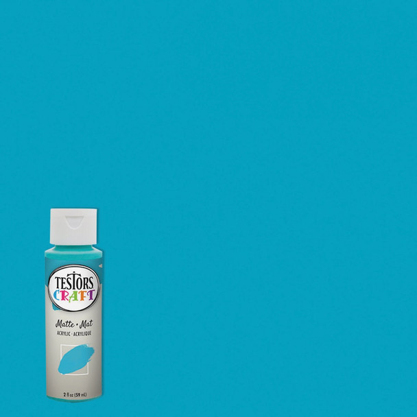 Testors 2 Oz. Acrylic Matte Craft Paint, Paradise 297434
