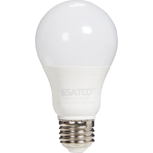 Satco 60W Equivalent Natural Light A19 Medium LED Light Bulb (4-Pack) S14320