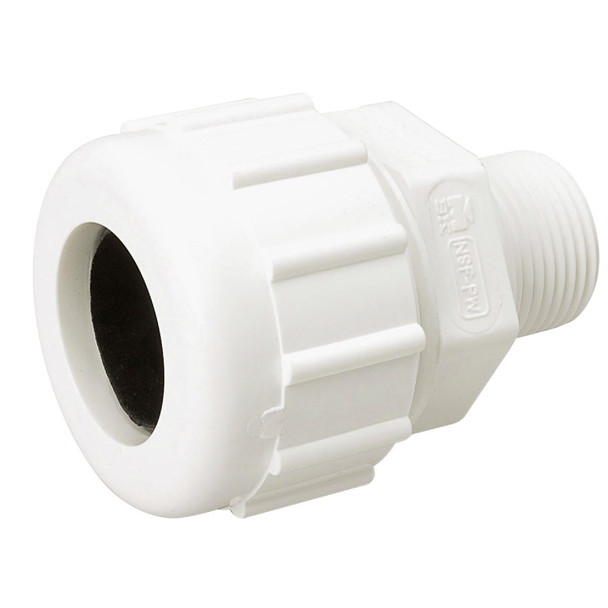 B&K 1-1/4 In. Compression x 1-1/4 In. MIP PVC Union Adapter 161-106
