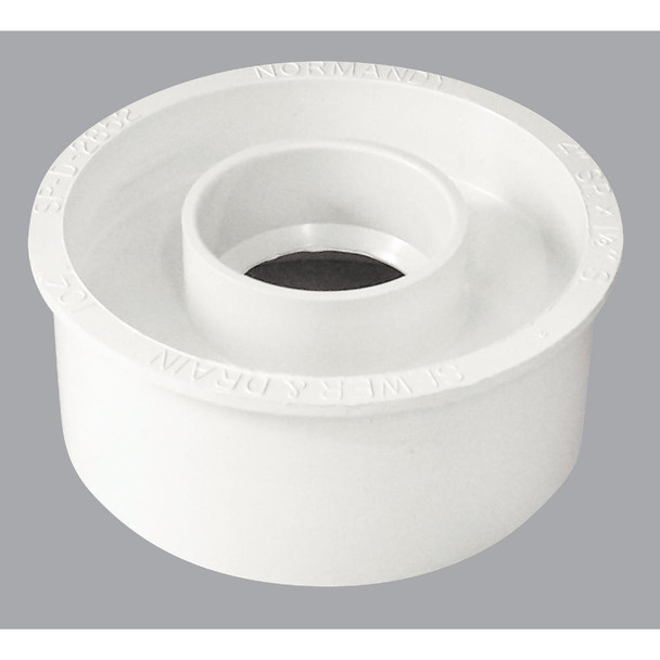 IPEX Schedule 40 4 In. to 1-1/2 In. PVC Sewer and Drain Bushing 414221BC