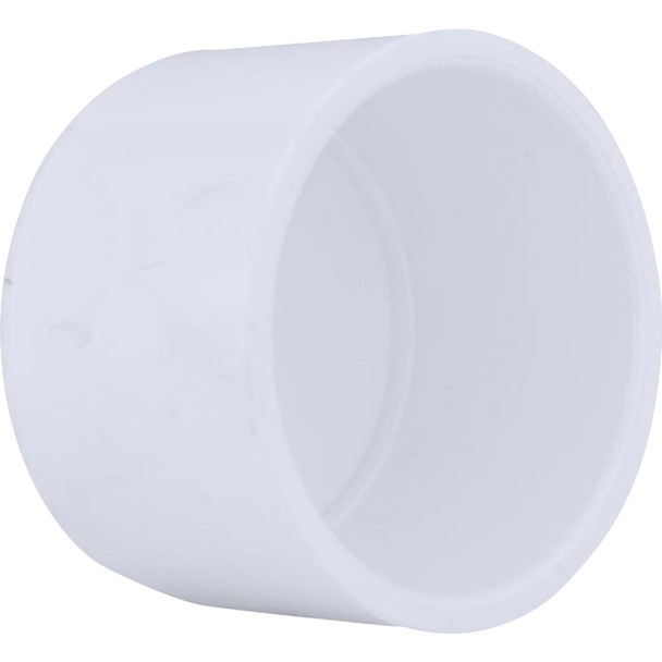 Charlotte Pipe 2-1/2 In. Schedule 40 Pressure Slip PVC Cap PVC 02116  1700HA