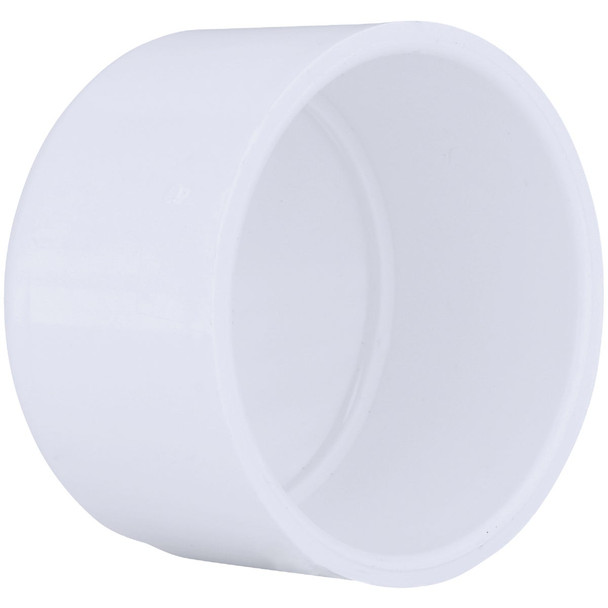 Charlotte Pipe 3 In. Schedule 40 Pressure Slip PVC Cap PVC 02116  1800HA