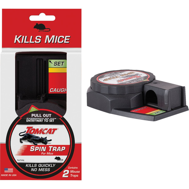 TOMCAT Spin Trap Mechanical Mouse Trap (2-Pack) 0362110
