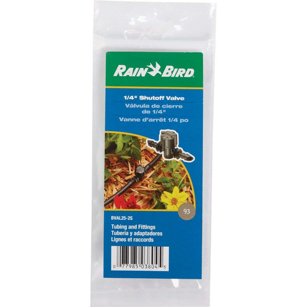 Rain Bird 1/4 In. Barbed On/Off Valve (2-Pack) BVAL25-2S