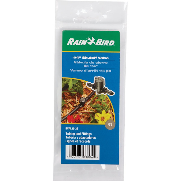 Rain Bird 1/4 In. Barbed On/Off Valve (2-Pack) BVAL25-2S
