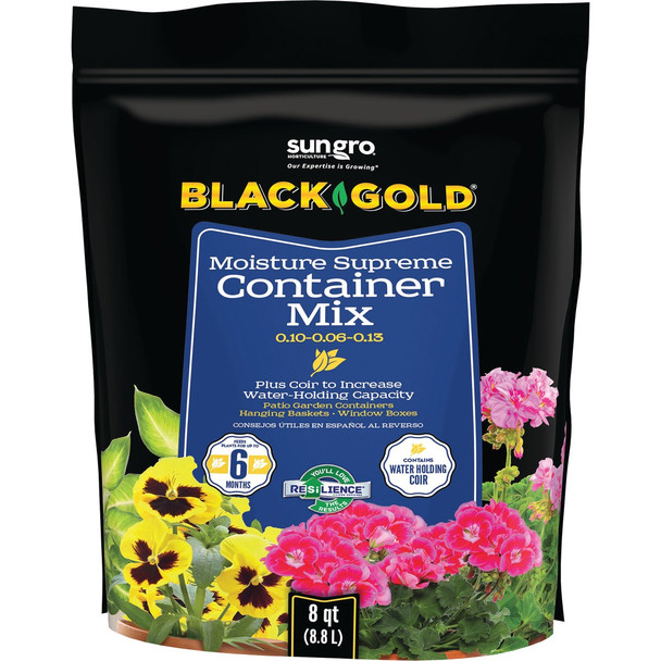 Black Gold Moisture Supreme 8 Qt. 6 Lb. Container Potting Soil Mix 1413000.Q08P