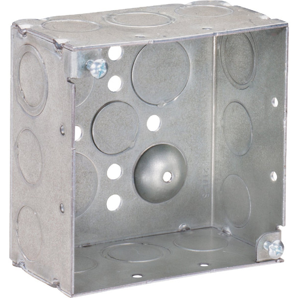 Southwire Screw-On 4 In. x 4 In. Welded Steel Square Box 52171-S-UPC