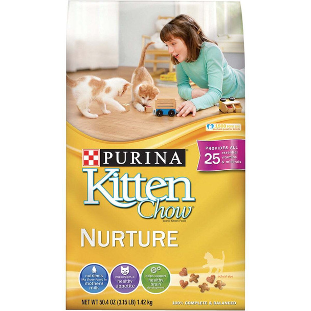 Purina Kitten Chow 3.15 Lb. Chicken Flavor Dry Kitten Food 178585
