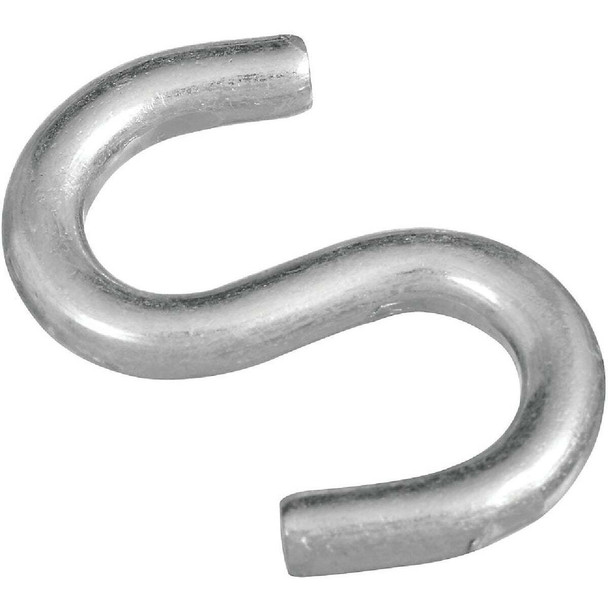 National Hardware 2 In. Zinc Heavy Open S Hook (2-Count) N121-665