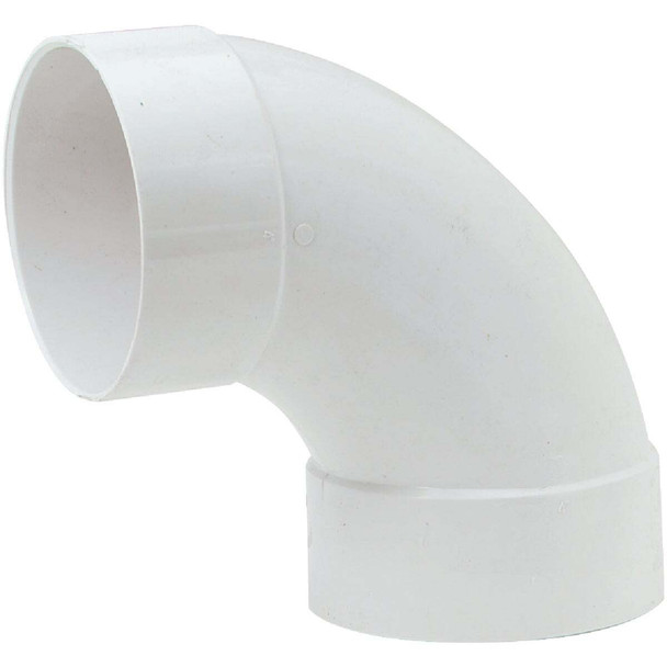 IPEX 4 In. SDR 35 90 Deg. PVC Sewer and Drain Sanitary Elbow (1/4 Bend) 414164BC
