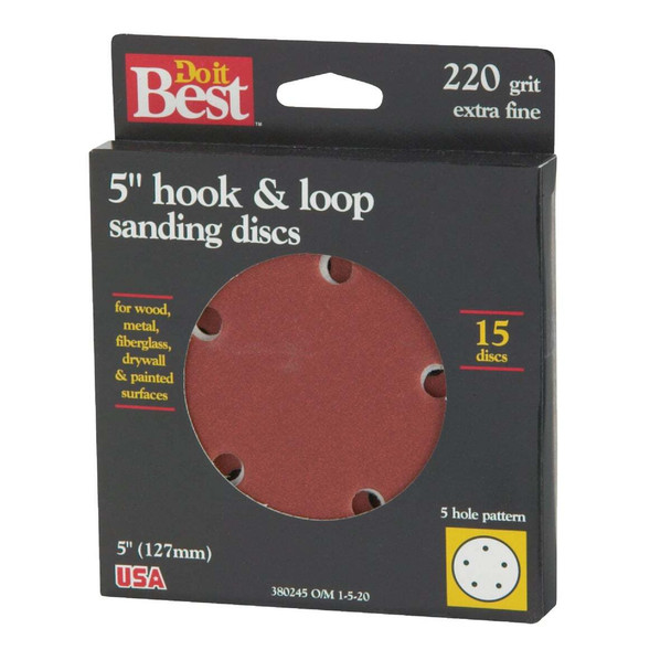 SIM Supply, Inc. 5" 220g Sanding Disc 380245
