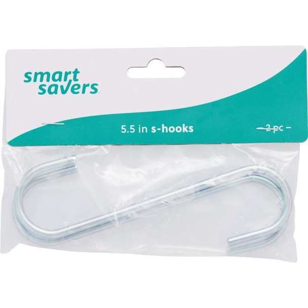 Smart Savers 5-1/2 In. Zinc Open S Hook (2-Pack) 227420 Pack of 12