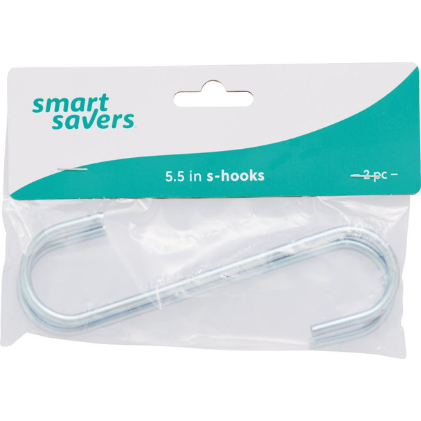 Smart Savers 5-1/2 In. Zinc Open S Hook (2-Pack) 227420 Pack of 12