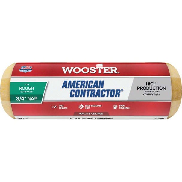 Wooster American Contractor 9 In. x 3/4 In. Knit Fabric Roller Cover R564-9