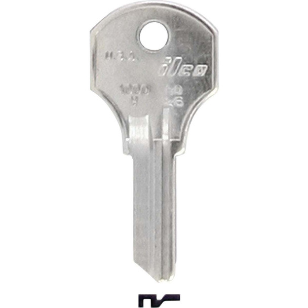 ILCO Corbin Nickel Plated Cam Lock Key, 1000V (10-Pack) IAL2503602B