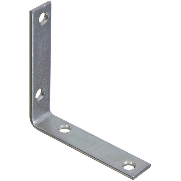 National Hardware 3-1/2 In. x 3/4 In. Zinc Steel Corner Brace (4-Count) N113-399