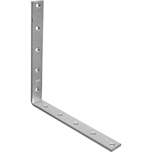 National Hardware 10 In. x 1-1/4 In. Zinc Corner Brace N220-186 Pack of 5