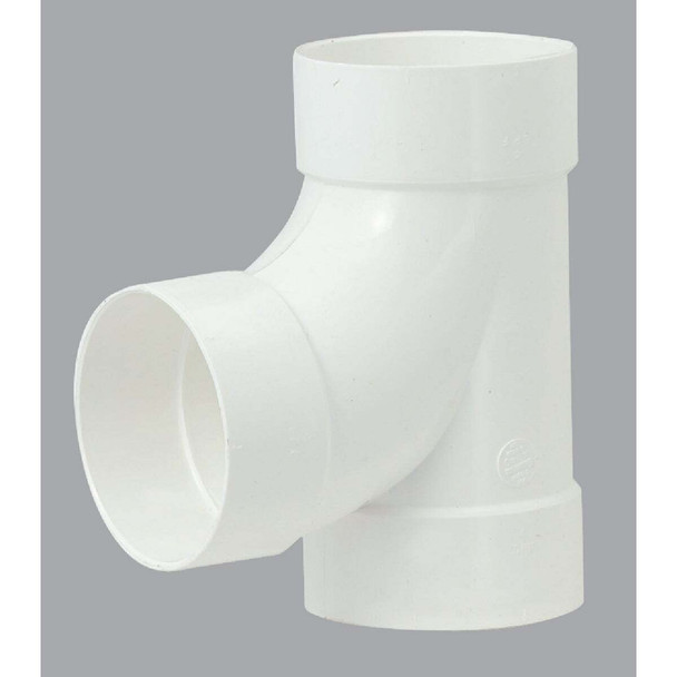 IPEX Sanitary Tee 4 In. PVC Sewer and Drain Tee 414124BC