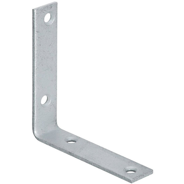 National Hardware 4 In. x 7/8 In. Galvanized Corner Brace N220-202 Pack of 10