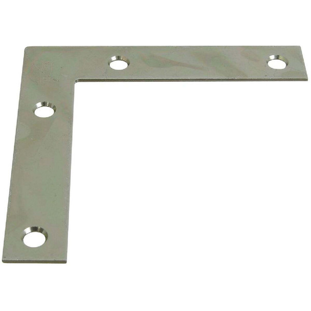 National Hardware 4 In. x 3/4 In. Zinc Flat Corner Iron N266-569 Pack of 20