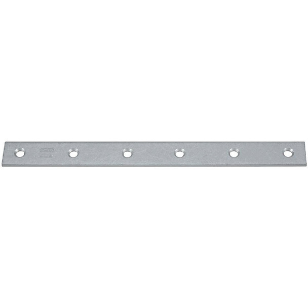 National Hardware 12 In. x 1-1/2 In. Galvanized Steel Mending Brace Pack of 5