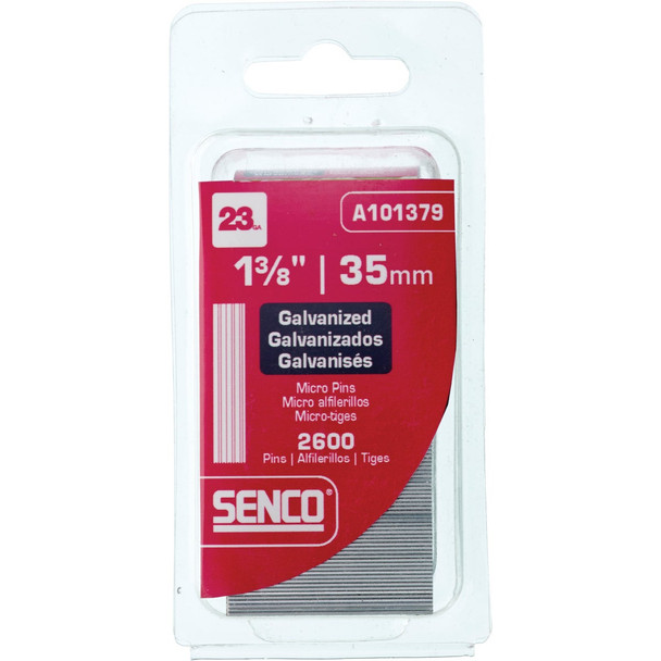 Senco 1-3/8 In. 23-Gauge Galvanized Pin Nail (2600 Ct.) CZ16EAAR