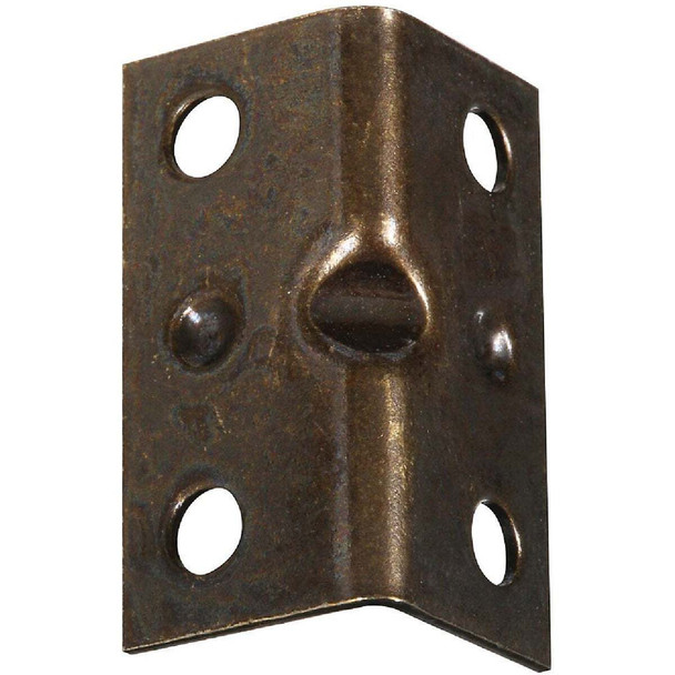 National Hardware 1-1/2 In. x 3/4 In. Antique Brass Corner Brace (4-Count)