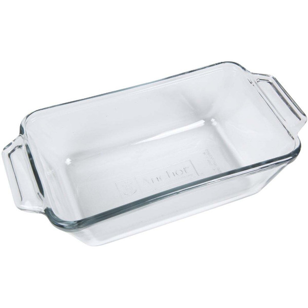 Anchor Hocking Oven Basics 1.5 Qt. 5 In. x 9 In. Glass Loaf Pan Pack of 3