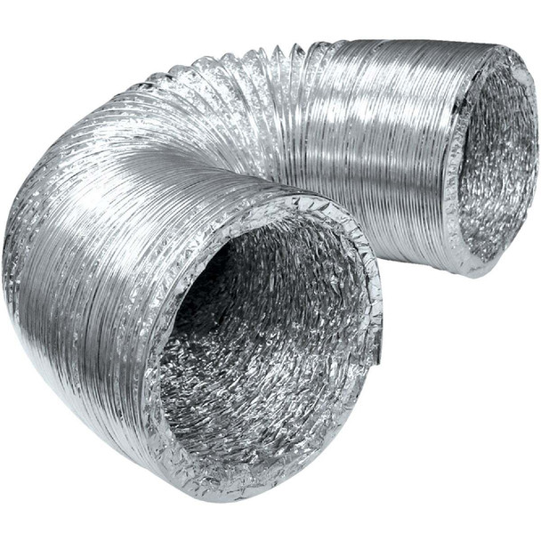 Lambro 4 In. x 8 Ft.  Clothes Dryer Transition Foil Flex Duct 498PL
