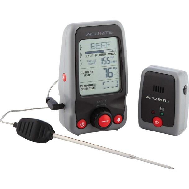 Acu-Rite Digital Probe Cooking Kitchen Thermometer with Pager 00278A2