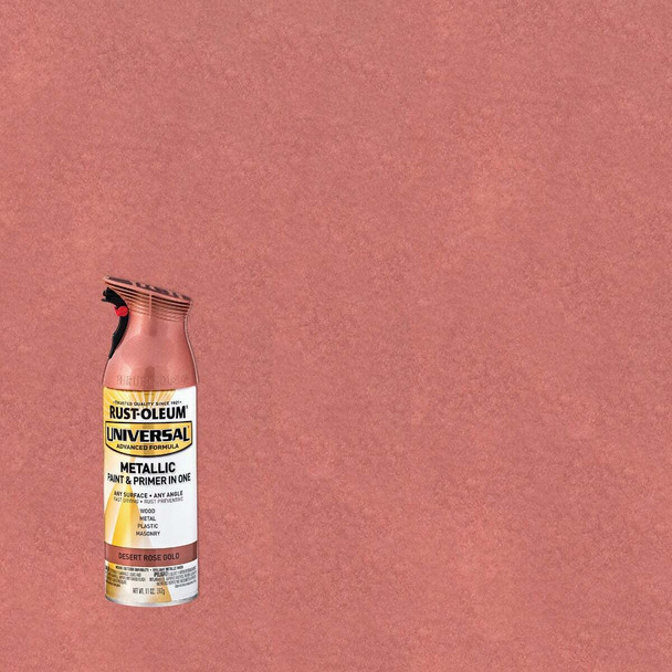 Rust-Oleum Universal 12 Oz. Metallic Desert Rose Gold Paint 342919