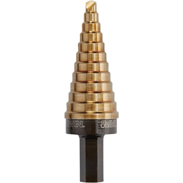 Irwin Unibit 3/16 In. - 7/8 In. #4 Step Drill Bit, 12 Steps 10234
