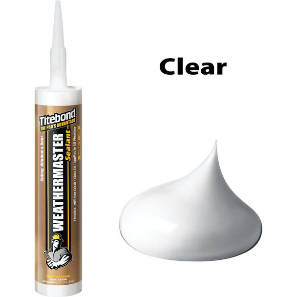 Titebond WeatherMaster 10 Oz. Polymer Sealant, 43991 Crystal Clear 43991