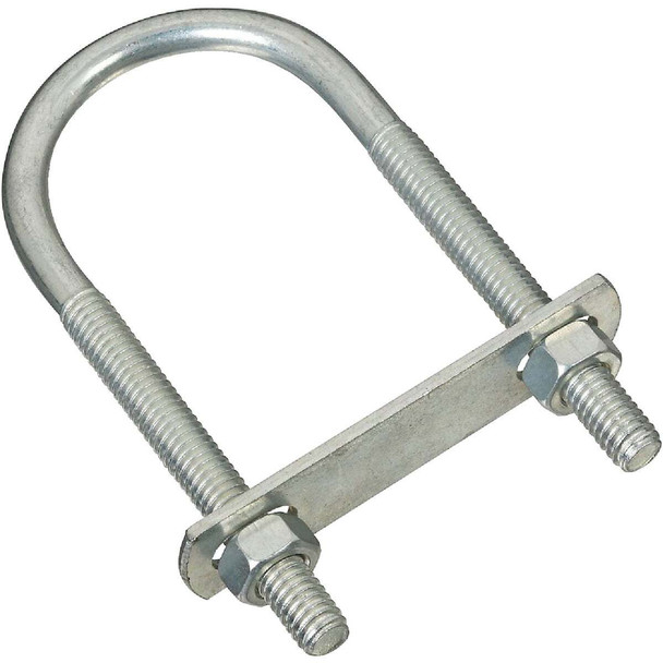 National Hardware 5/16 In. x 1-3/4 In. x 4-1/4 In. Zinc Round U Bolt Pack of 5