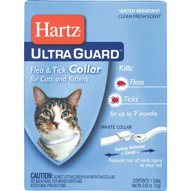 Hartz Ultra Guard Water Resistant Flea & Tick Collar For Cats & Kittens 80483