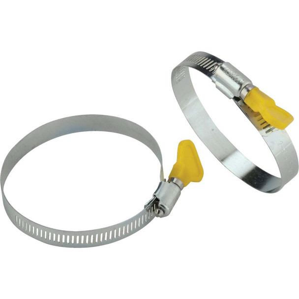 Camco 3 In. Twist-It Clamp RV Sewer Hose Connector, (2-Pack) 39553