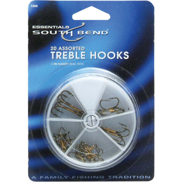 SouthBend Assorted Treble Fishing Hooks (20-Pack) 1005 SouthBend Assorted Treble Fishing Hooks (20-Pack) 1005