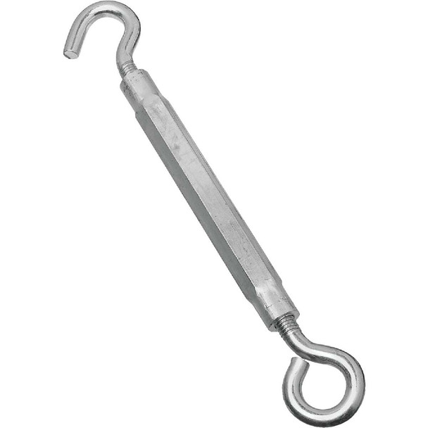 National Hardware 1/2 In. x 17 In. Zinc Hook & Eye Turnbuckle N221-903