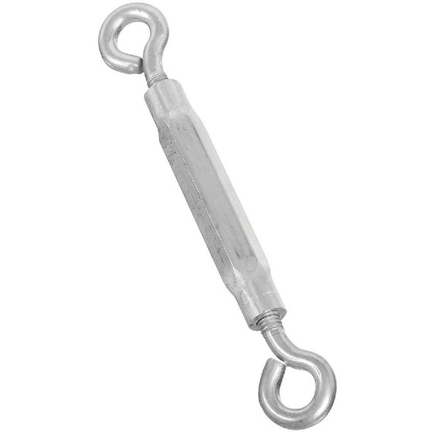 National Hardware 5/16 In. x 9 In. Zinc Eye & Eye Turnbuckle N221-754 Pack of 10