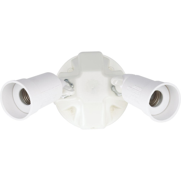 Halo White Dusk To Dawn Incandescent Floodlight Fixture PWT250PCW