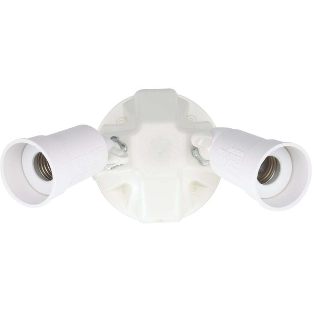 Halo White Dusk To Dawn Incandescent Floodlight Fixture PWT250PCW