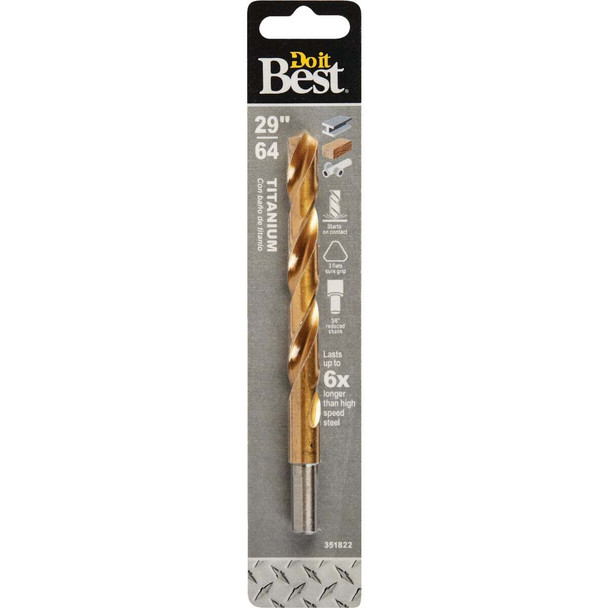 Do it Best 29/64 In. Titanium Drill Bit 220981DB