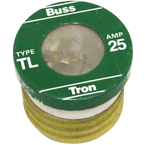 Bussmann 25A TL Time-Delay Plug Fuse (4-Pack) TL-25PK4