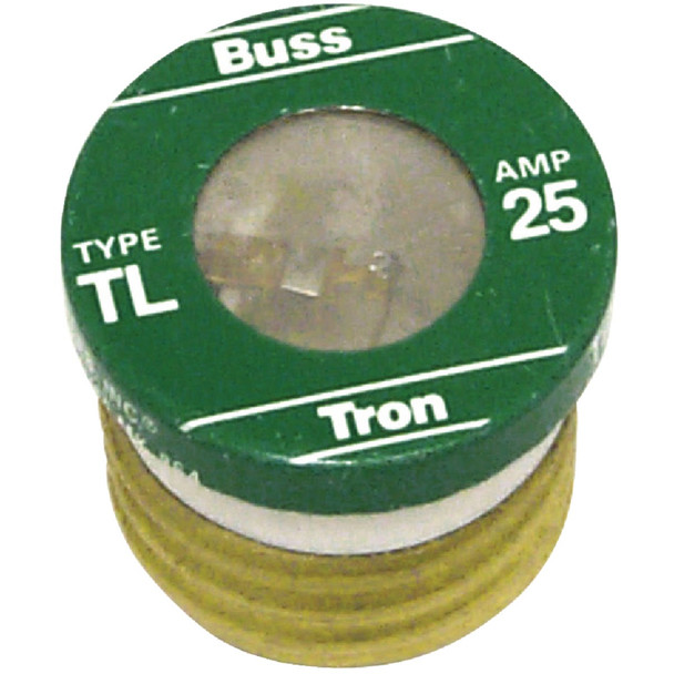 Bussmann 25A TL Time-Delay Plug Fuse (4-Pack) TL-25PK4