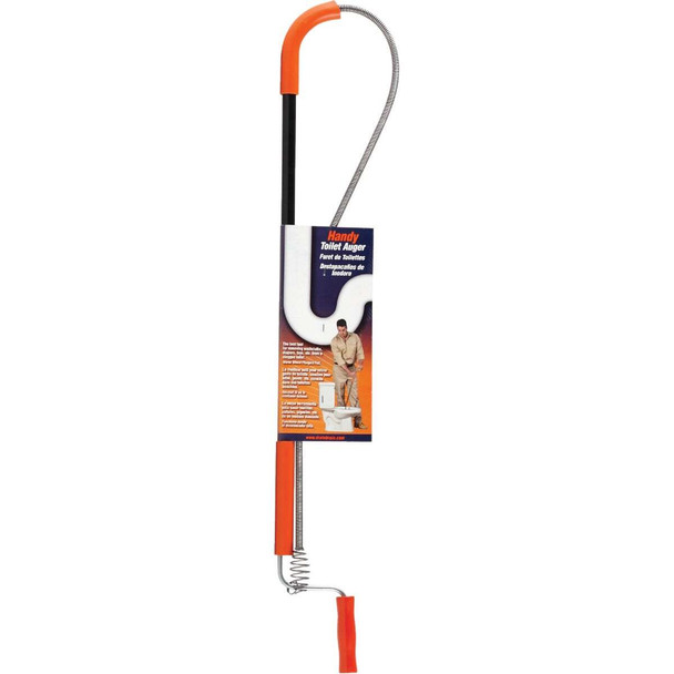 General Wire Tube Barrel Head Plastic Grip Toilet Auger 3RB